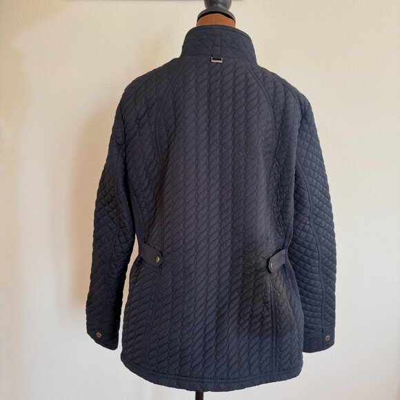 Weatherproof® Women's Size XL Navy Blue Quilted Jacket with Side Stretch - Picture 4 of 16